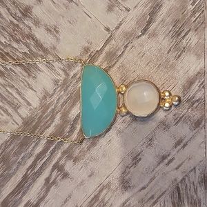 Gold Plated Handmade Gemstone Necklace